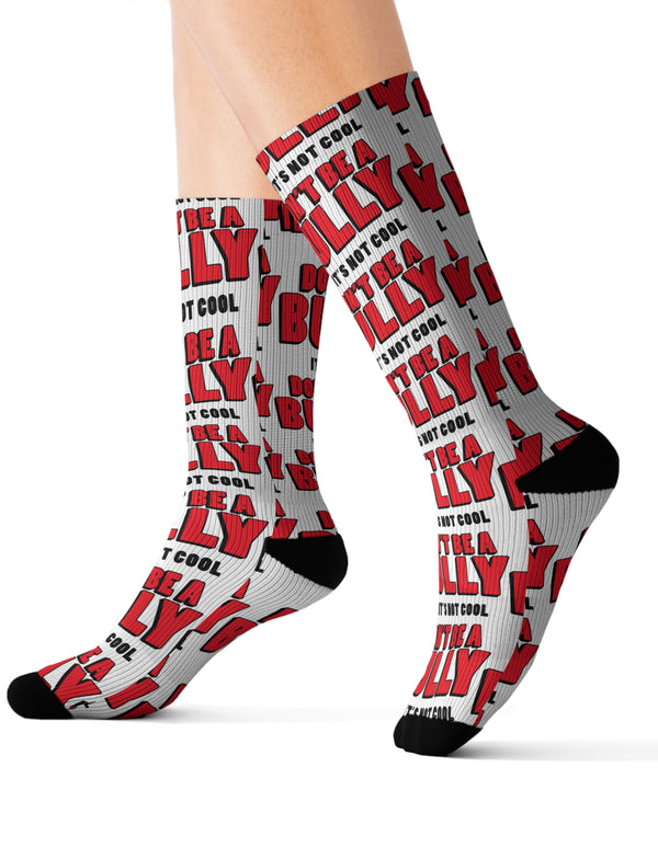 The Don't Be A Bully, It's Not Cool Unisex Socks for Youth and Adults