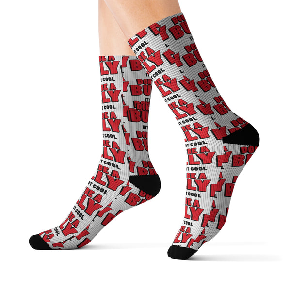 The Don't Be A Bully, It's Not Cool Unisex Socks for Youth and Adults